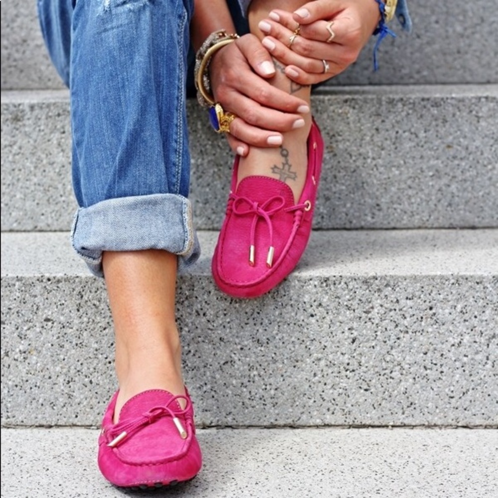 SOLD! Cole Haan pink moccasins